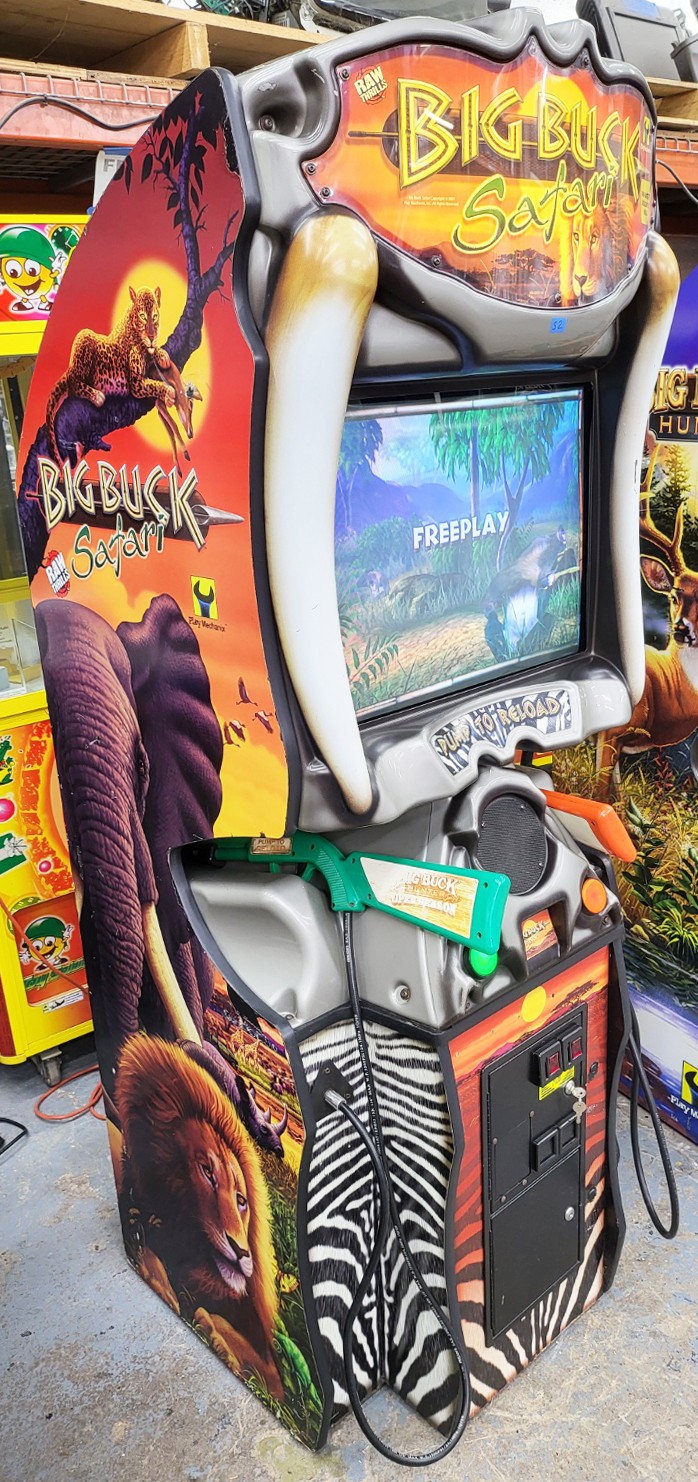 BIG BUCK HUNTER Pro SAFARI Full Size Arcade Shooting Game – WORKING GREAT! (S02)