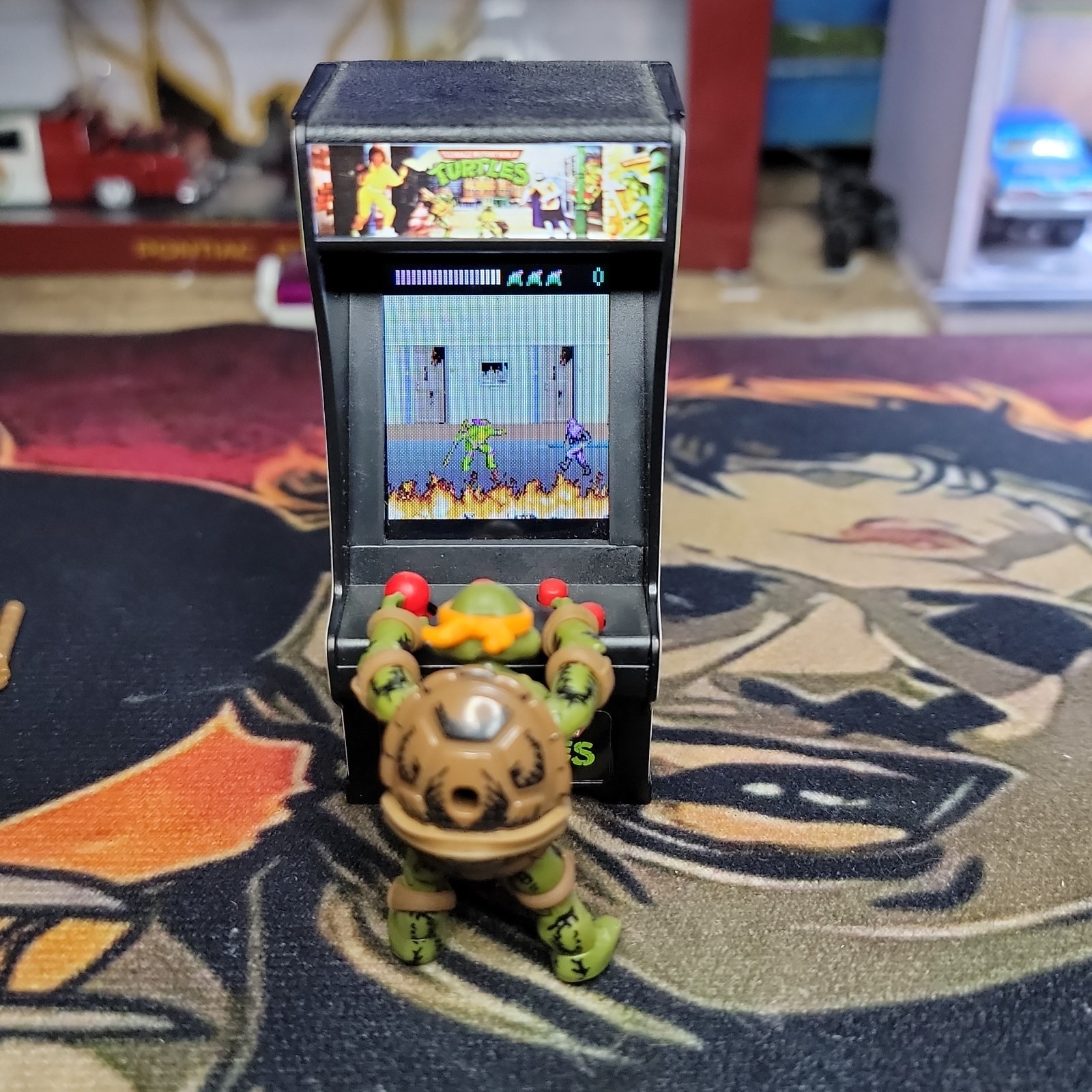 Teenage Mutant Ninja Turtles TMNT Tiny Arcade W/Mega Construx Tmnt Figure Read
