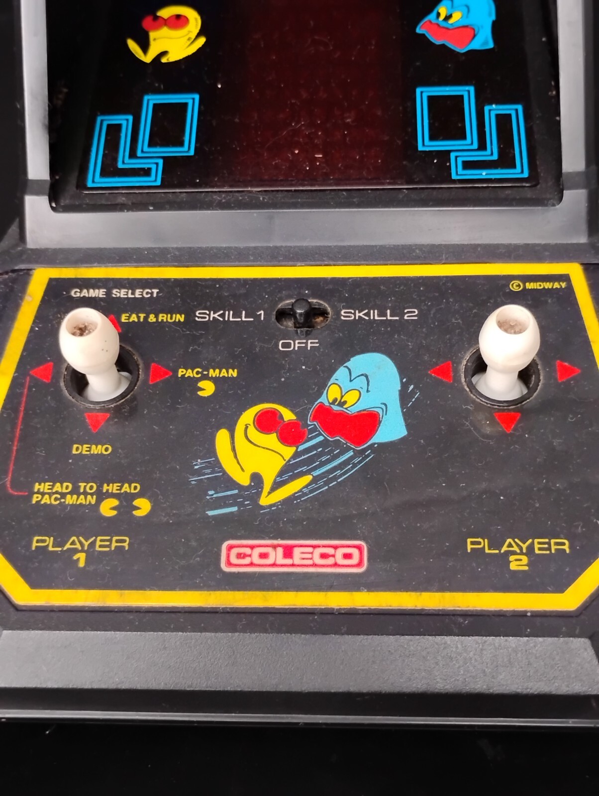 1981 Coleco Pac-man Mini Arcade Table Top Video Game. As Is.