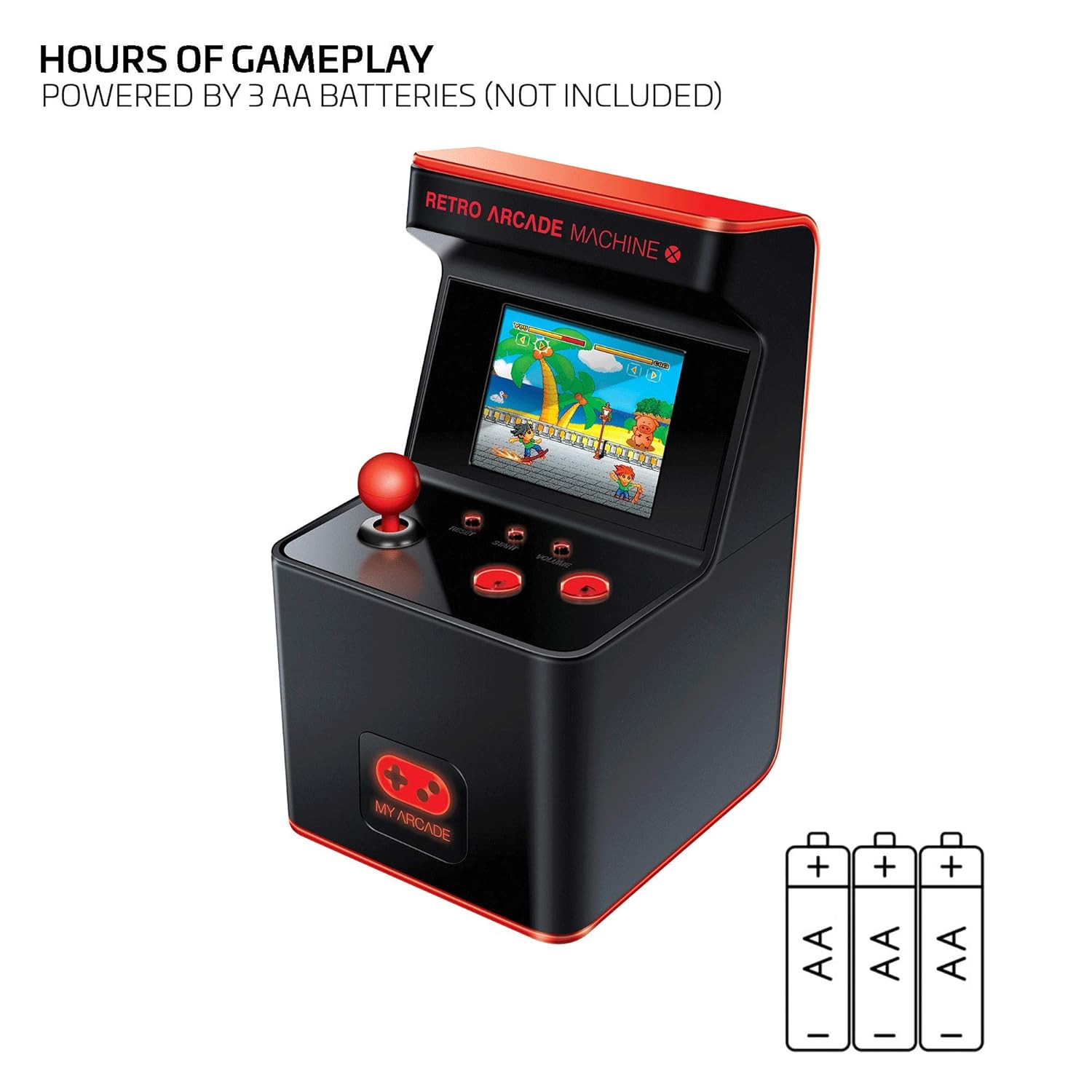 Retro Arcade Machine X Playable Mini Arcade: 300 Retro Style Games Built In, 5.7