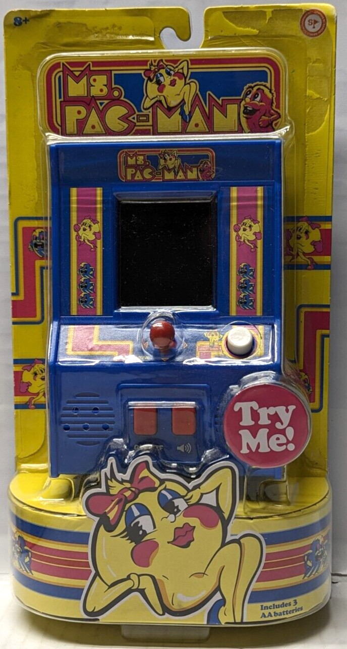 Ms. PAC-MAN Color Retro Mini ARCADE CONSOLE w/ Sound Sealed 2018 Basic Fun