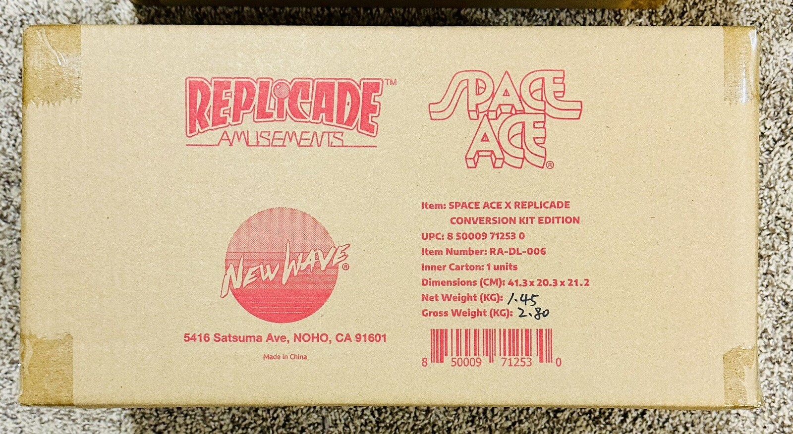 Sealed New Wave Toys Space Ace X Replicade Conversion Kit RED Edition Arcade 1/6