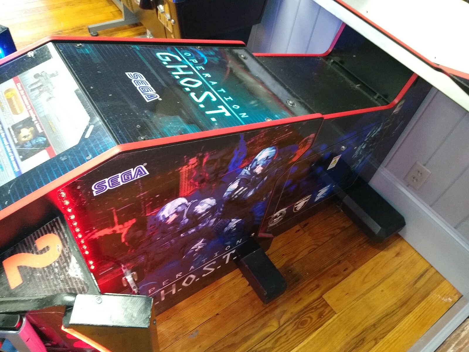 RARE Awesome 2010 Sega OPERATION GHOST video arcade gun game – FREE SHIPPING