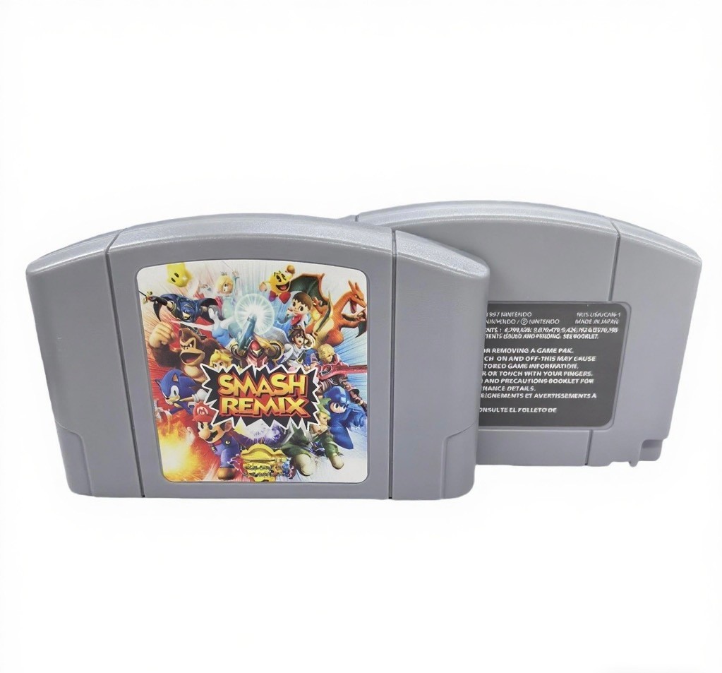 SMASH REMIX 2.0 N64 Game Card for Nintendo 64 Video Game Cartridge Only Tested