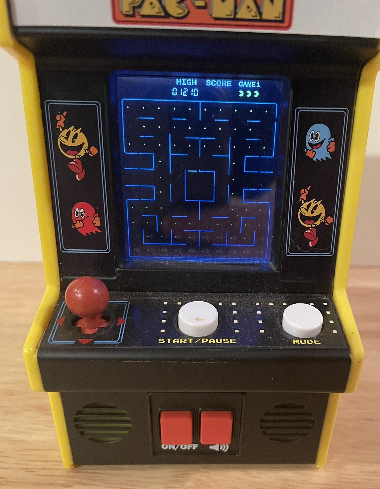 Pac-Man Arcade Classics Mini Arcade Game with Color Screen Working #09562