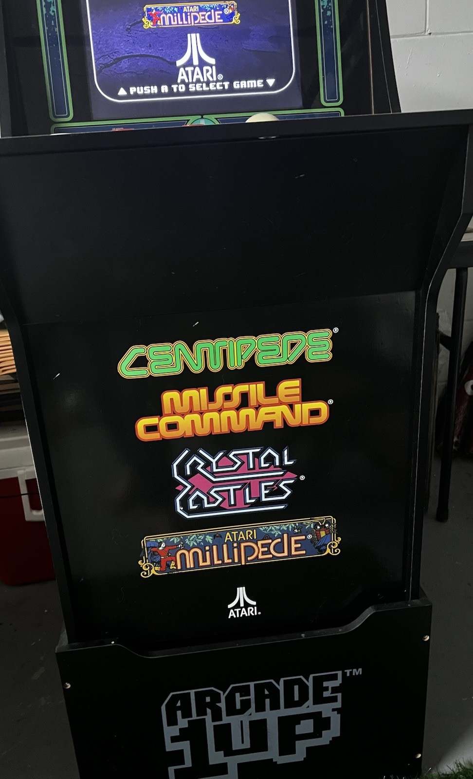 Arcade1Up Centipede 4-in-1 Cabinet: Millipede, Missile Command, Crystal Castles