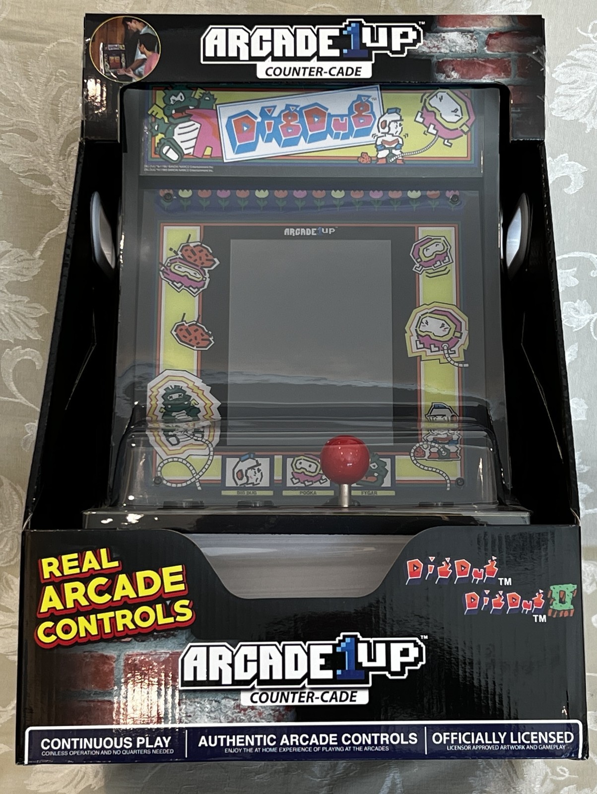 Dig Dug Arcade 1Up Countercade Tabletop – Tested See Video – Original Box