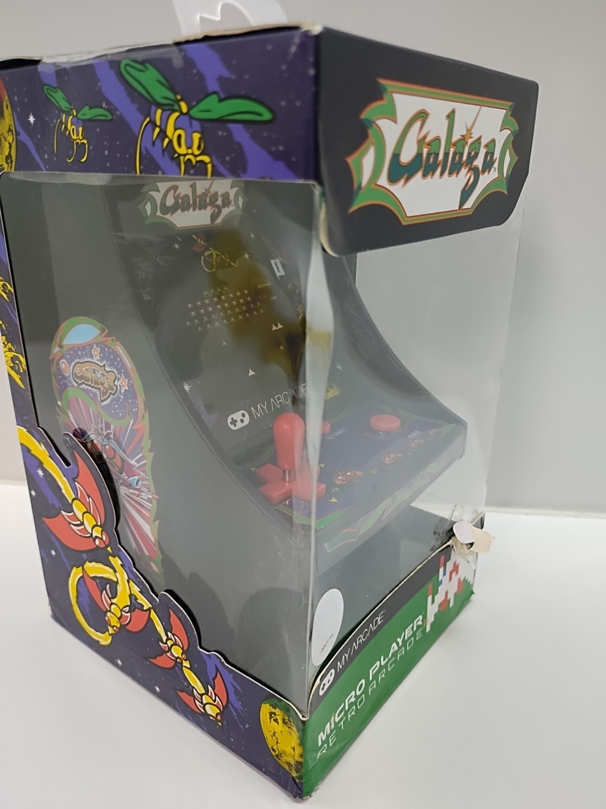 My Arcade Micro Player Retro Arcade [ Galaga ] NEW but box damage.