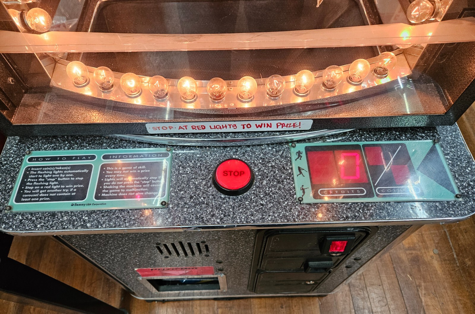Sammy USA Co. SPORTS ARENA Arcade Prize Redemption Game WORKING