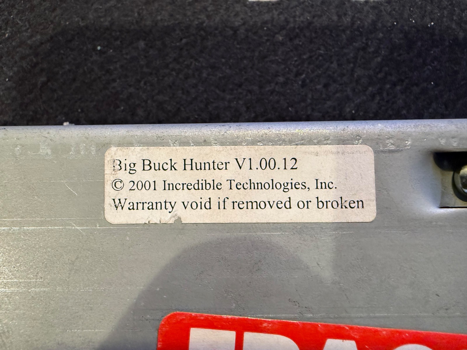 Big Buck Hunter V1.00.12 Incredible Technologies 10GB WD100 IDE Hard Drive (L#1)