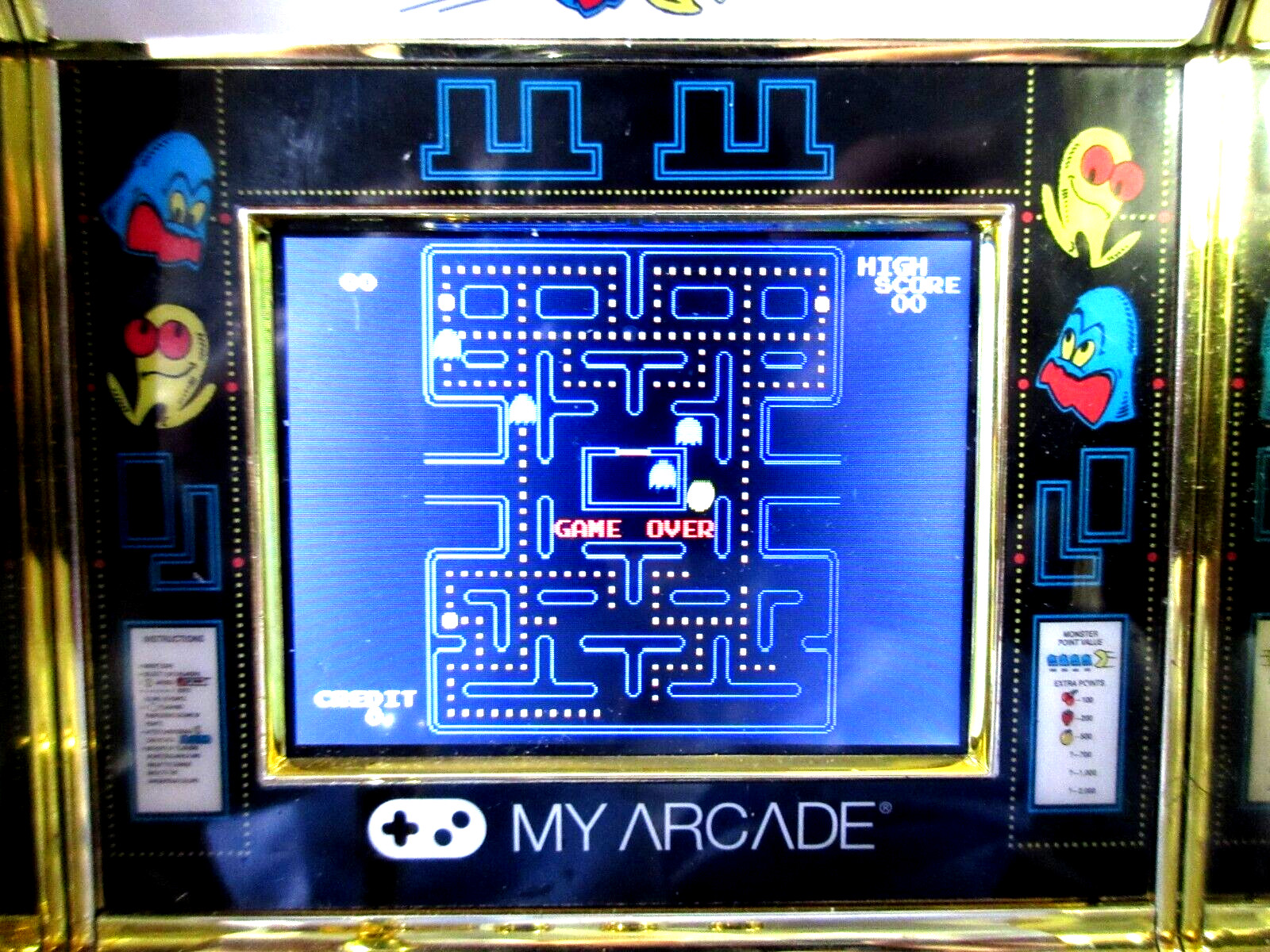 My Arcade Pac-Man 40th Anniversary Micro Player 6.75″ Gold Plated USB NEW
