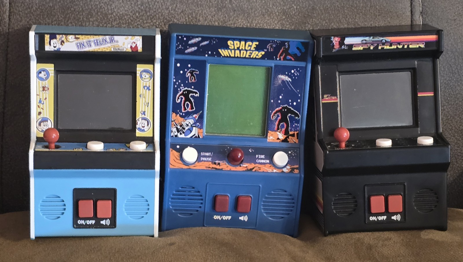 Spy Hunter, Space Invaders, & Fix It Felix Jr Mini Arcade Disney Wreck It Ralph