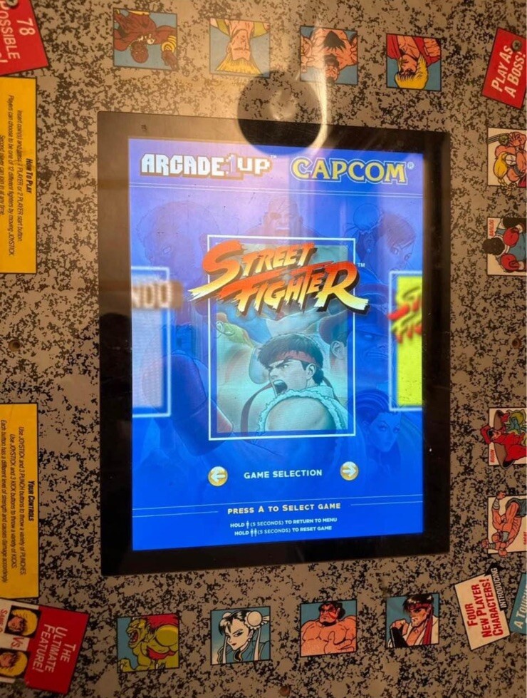 Arcade1Up Street Fighter 1944 Cocktail Table Gaming Table 12 Games Assembled