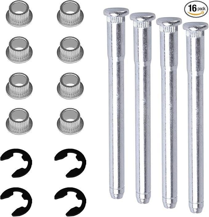 16PCS Door Hinge Pin for Chevrolet GMC 1988-2002 C1500 C2500 Silver Free Shippin