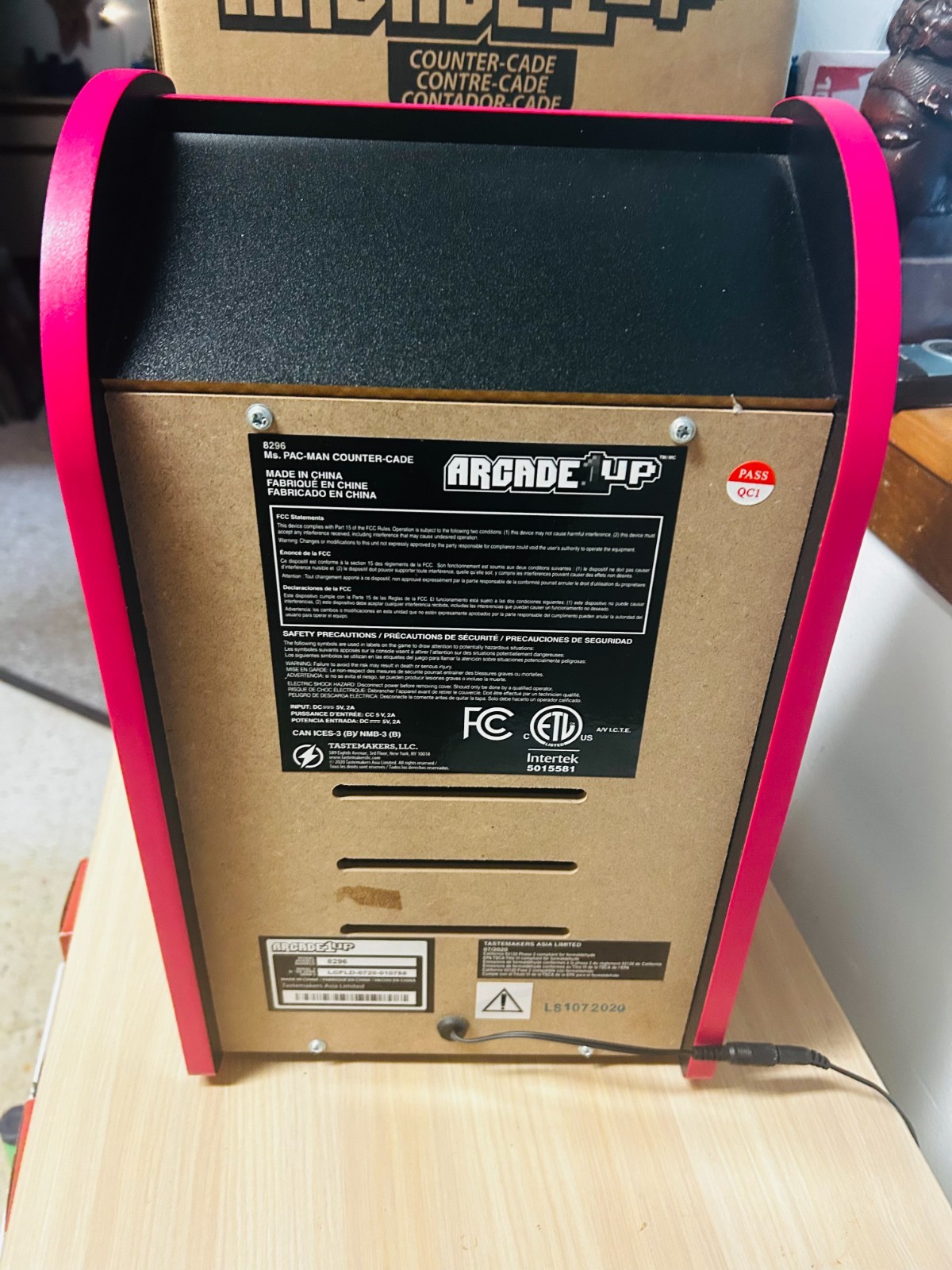 Arcade 1up 8296 Ms Pac-Man & Super Pac-Man 16″ Countertop Arcade Machine w/Box