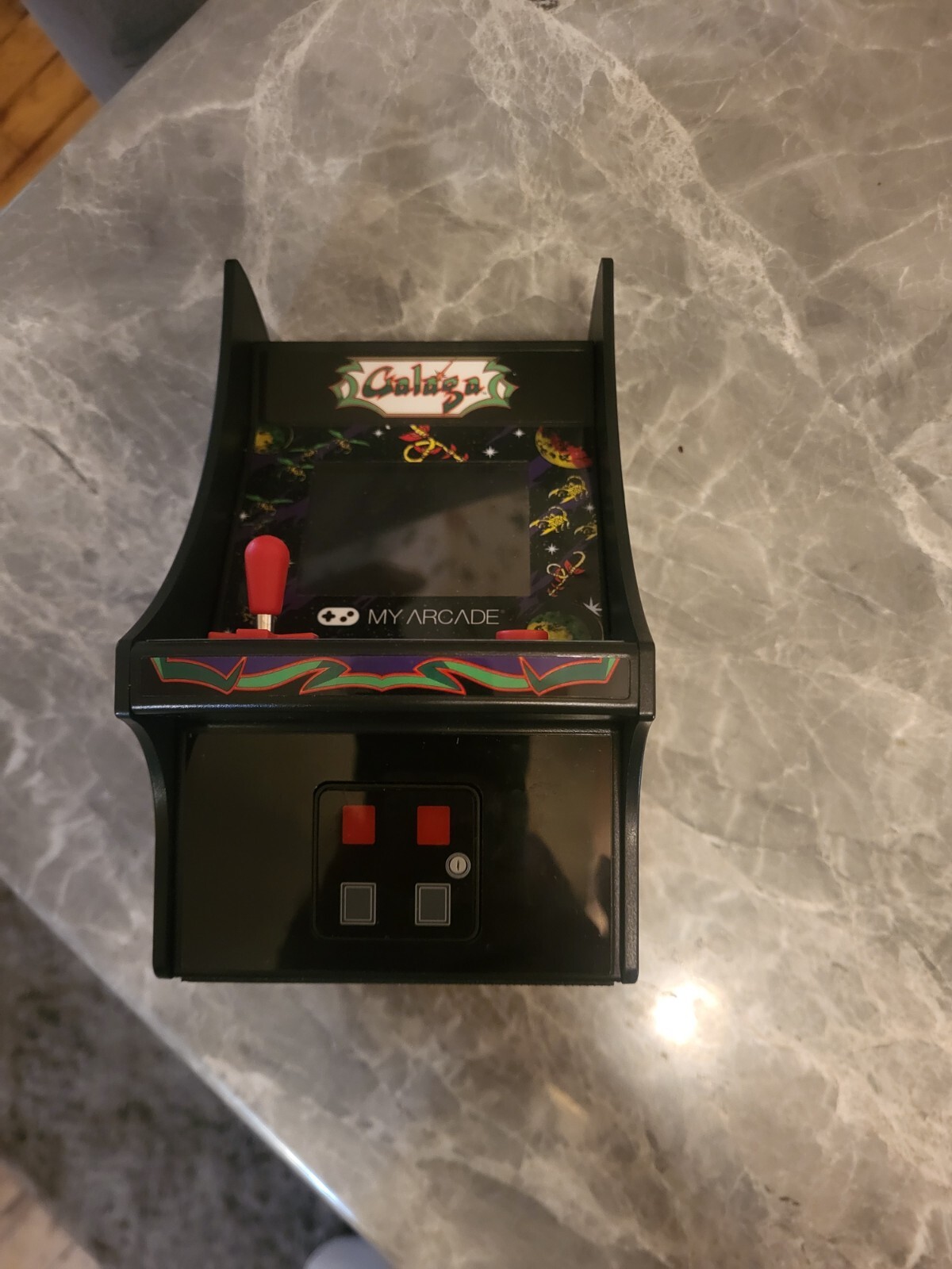 Micro Player Mini Arcade Machine Galaga Video Game Fully Playable 6.75in Color