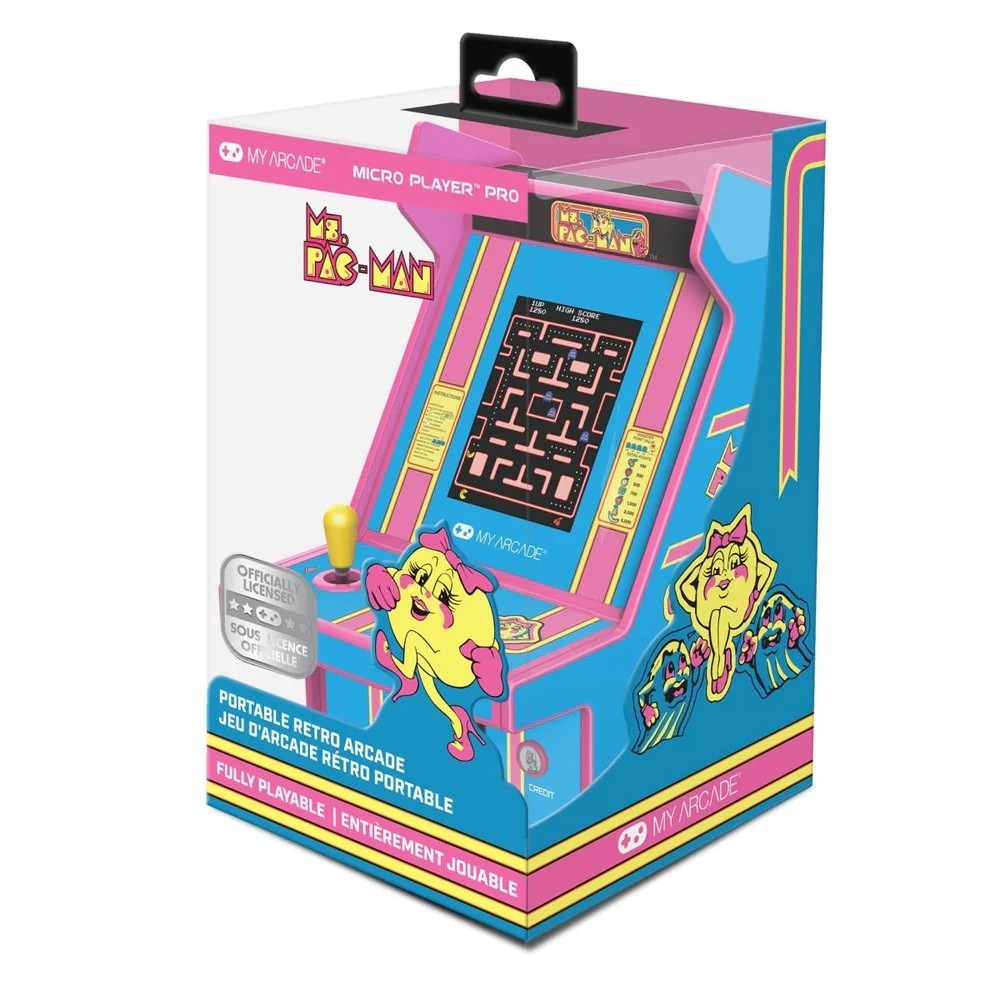 Ms Pac-Man My Arcade Micro Player PRO Mini Arcade Machine DGUNL-7009 Retro Game