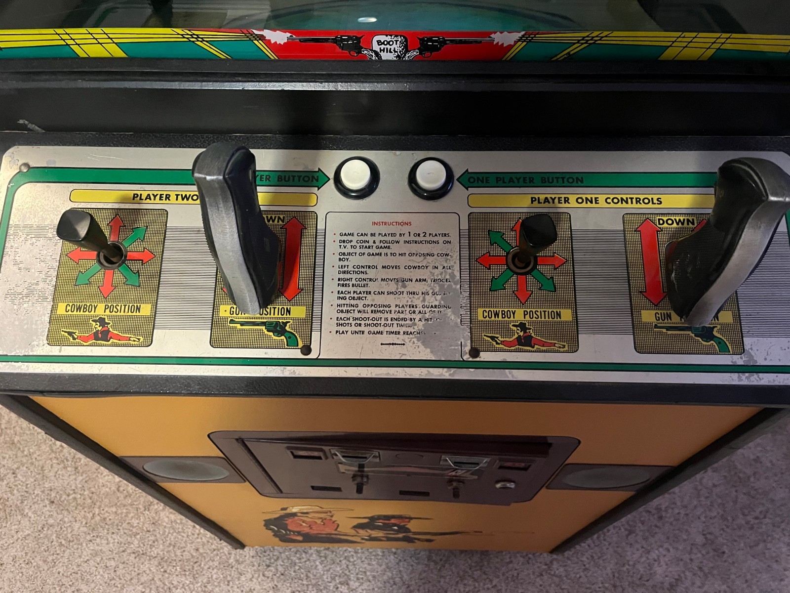 1977 Boot Hill Arcade Machine by Midway Co. RARE & WORKING!