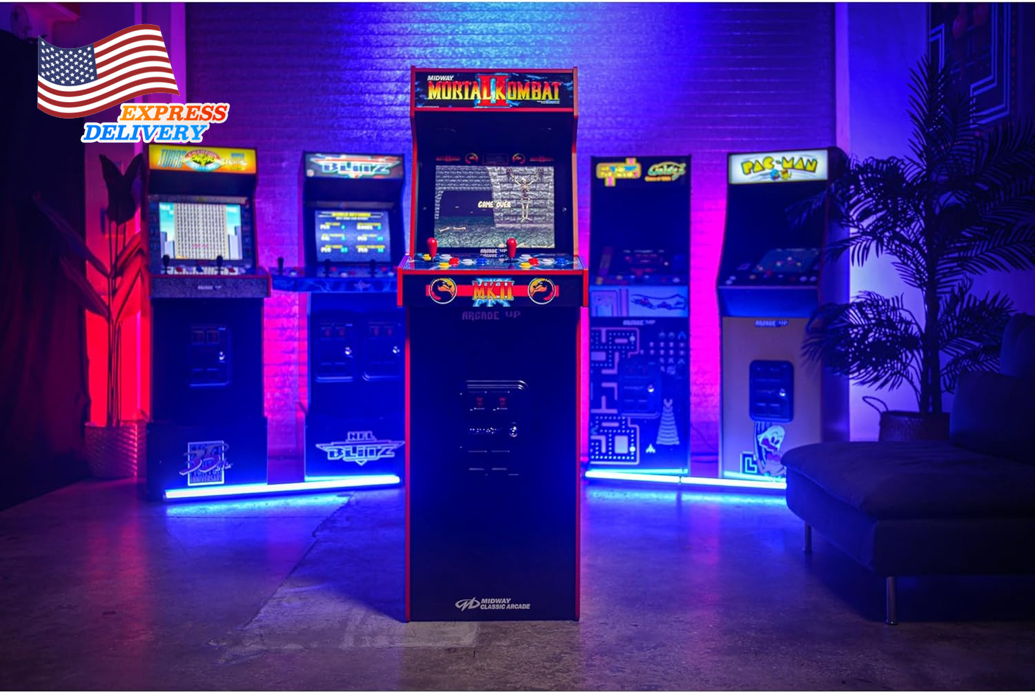 Mortal Kombat II Deluxe Arcade Machine FREE SHIPPING USA