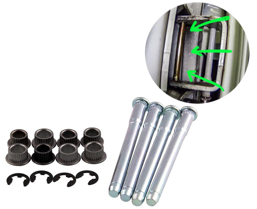 Kit Reparación Bisagra Puerta 4 Pines 2 Puertas Compatible S10 S15 94-04