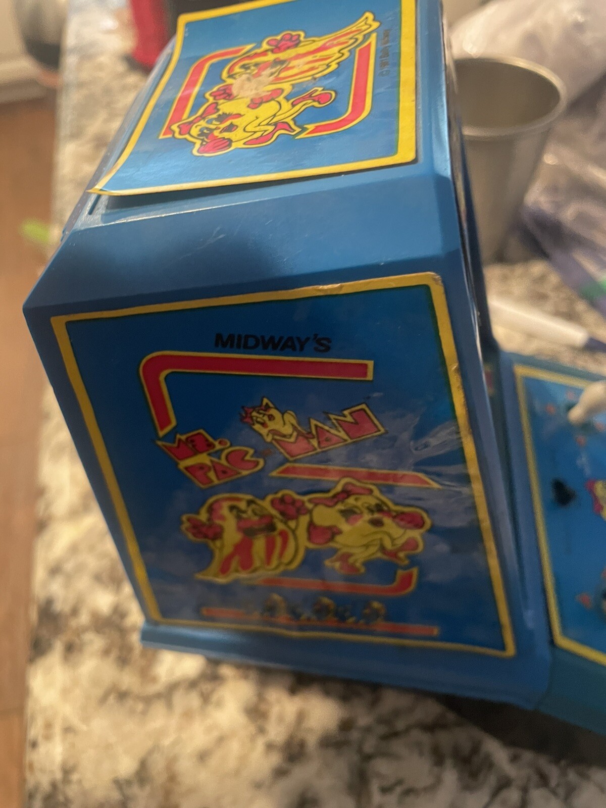 Vintage 1981 Ms. PAC-MAN Mini Tabletop Arcade Video Game Rare Coleco USED Works!