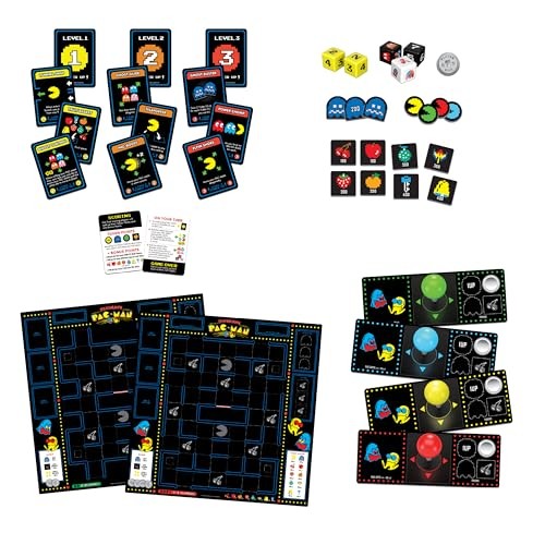 Ultimate PAC-MAN Board Game – Retro Arcade Classic, 2-4 Players, Ages 8+