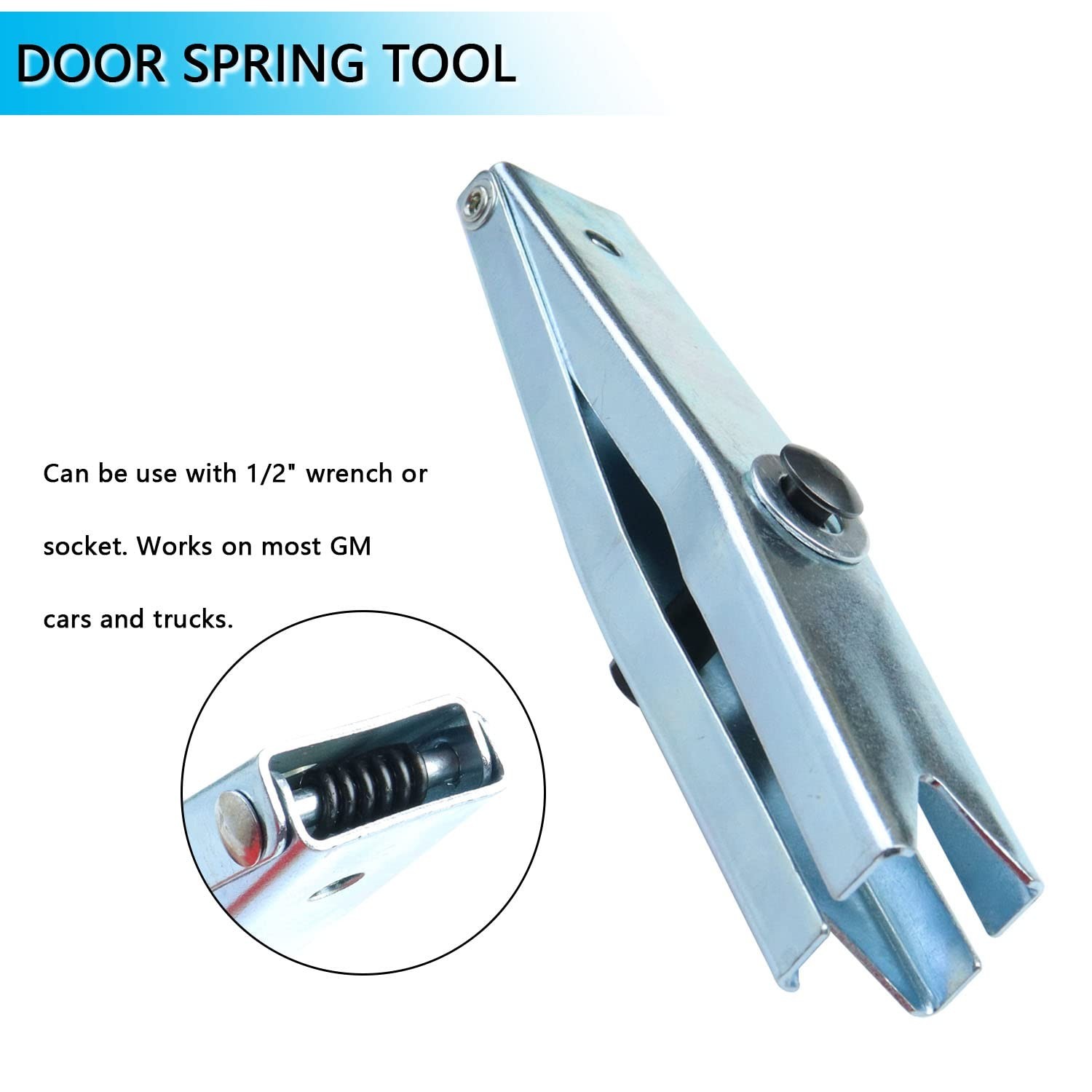 Door Hinge Pin Bushing Repair Kit with Spring Tool for Chevy GMC C1500 C2500 K15