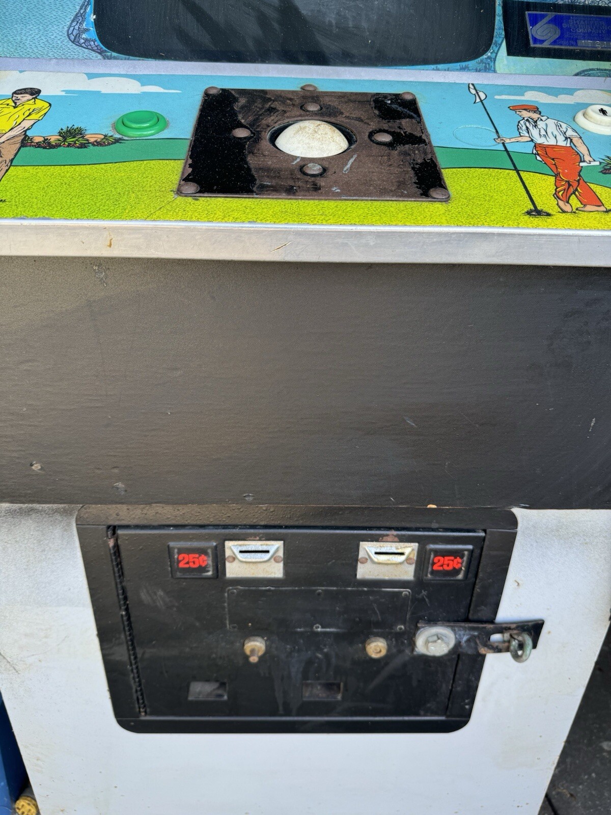 Taito U.S. Classic Golf Stand Up Classic Video Arcade Game Vintage .25 Cent