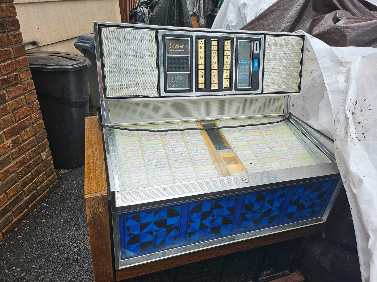 Rowe AMI R-74 200 selection vinyl 45rpm jukebox non working complete project