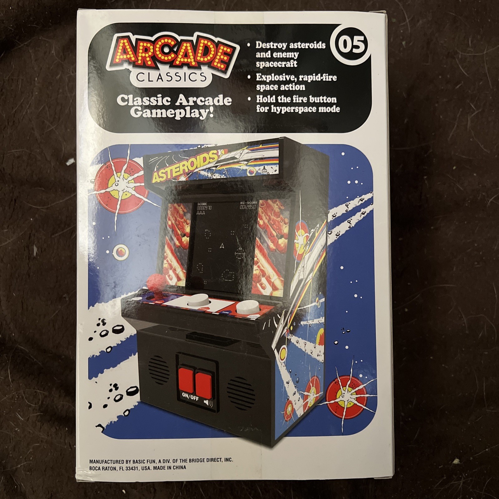 ASTEROIDS Arcade Classics #05 Retro Mini Handheld Video Game NEW Sealed