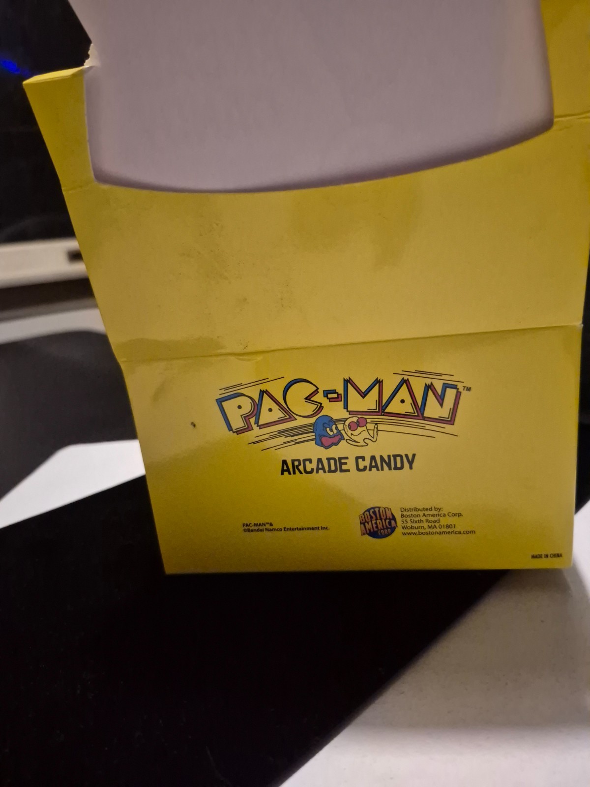 PAC-MAN ARCADE CANDY COUNTER BOX (candy not included ) exc