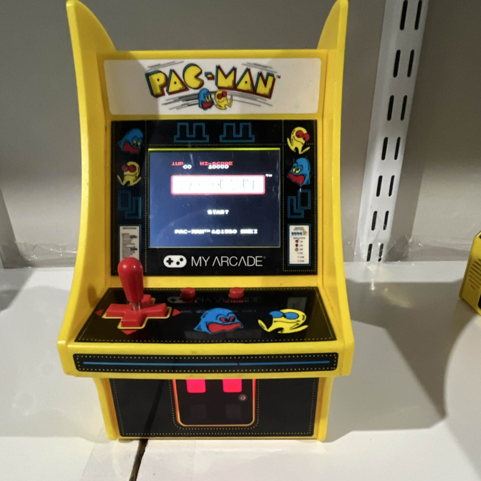 My Arcade Pac-Man Miniature Video Arcade Machine Collectible Yellow Toy