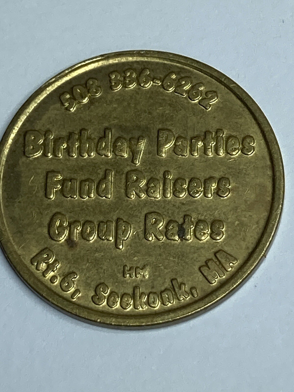 Fantasy Land Family Entertainment Center Arcade Token Seekonk Massachusetts #ce1