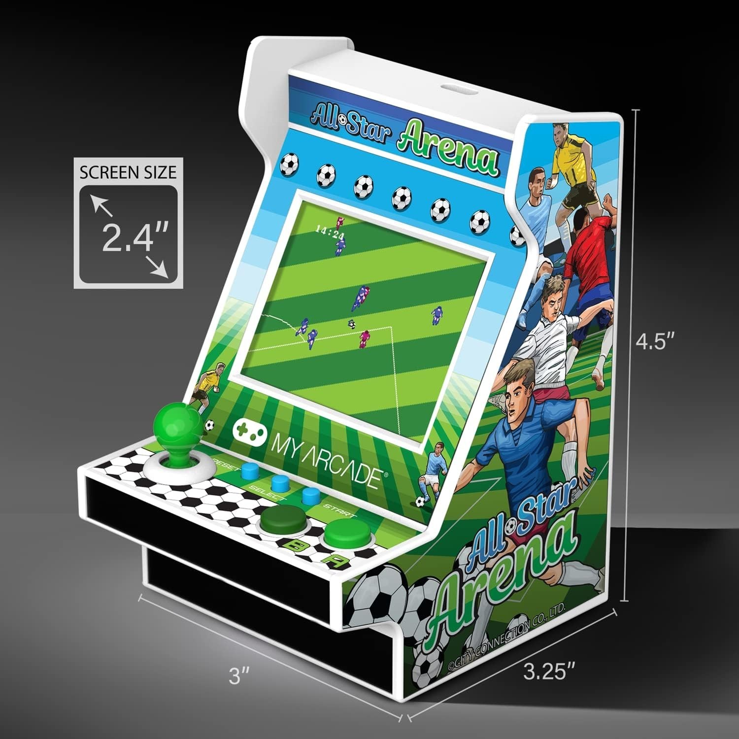 All-Star Arena Nano Player – 4.5″ Fully Playable Portable Mini Arcade Machine…