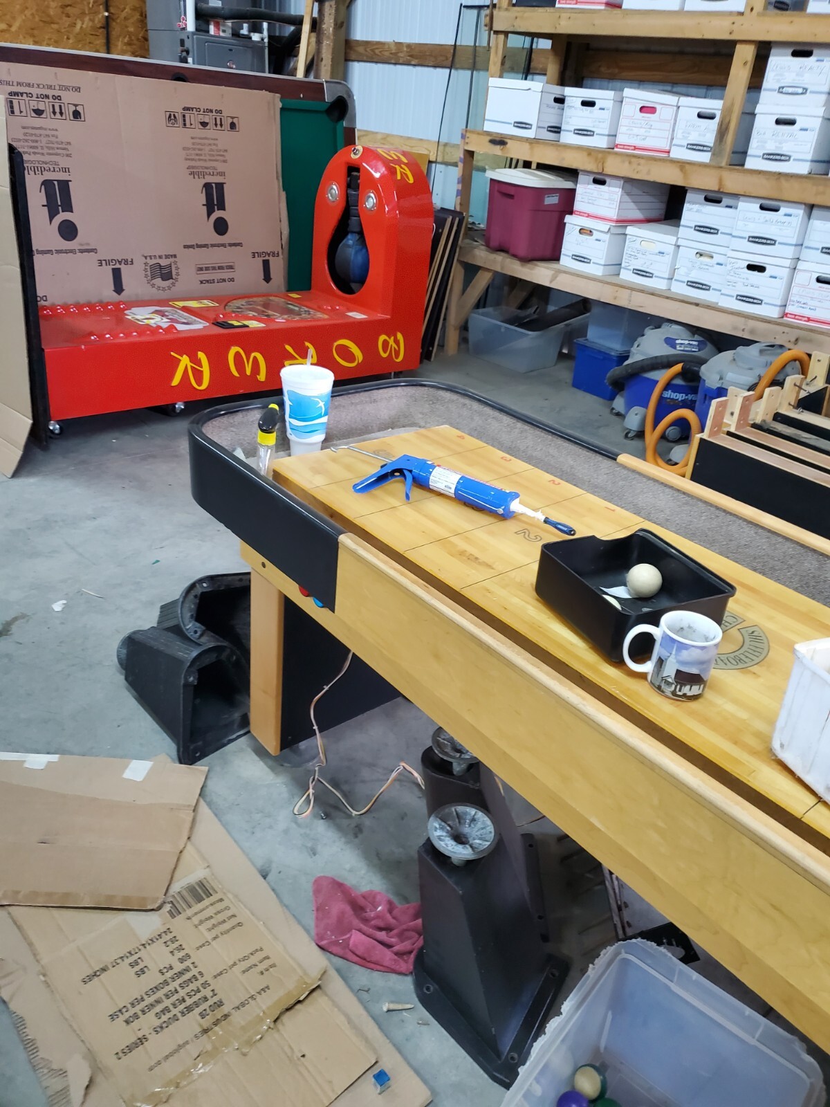 1 champion shuffle board arcade game coin-op have 4 in stock 16 to 22 ft