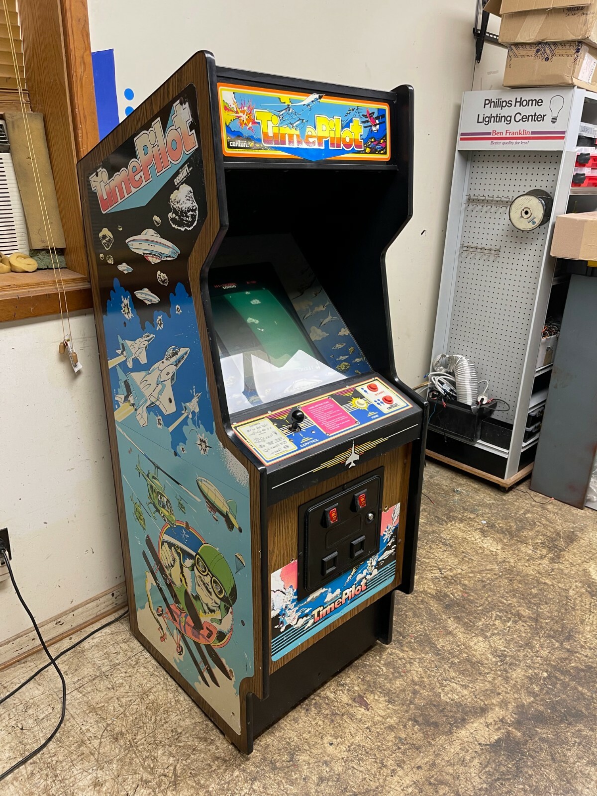 1982 Centuri TIME PILOT dedicated Video Arcade Game – FREE SHIPPING