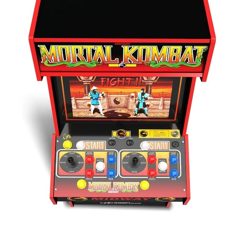 Arcade 1UP Mortal Kombat 30th Anniversary Legacy 14 Games W/ Rare Defender Game