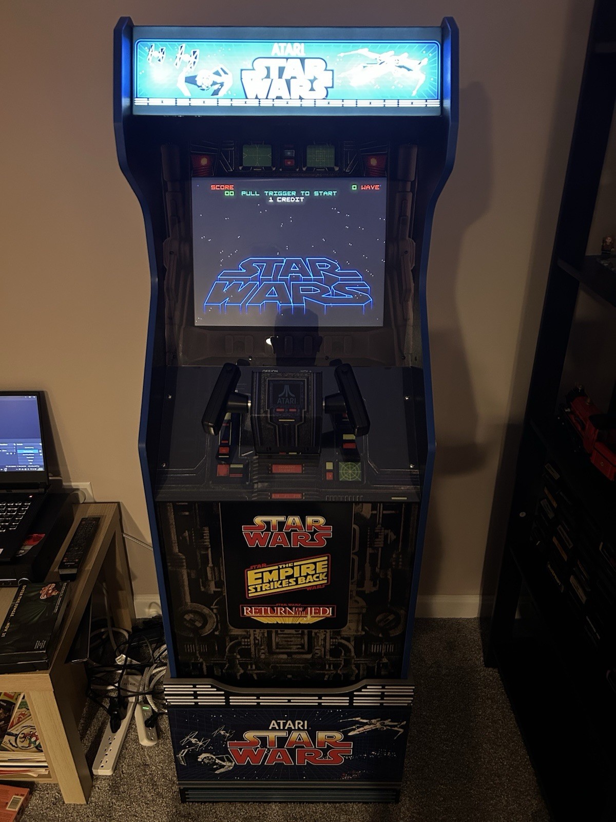 Arcade1UP Atari Star Wars Arcade 3/4 Scale Cabinet 3 Built in Arcade Games
