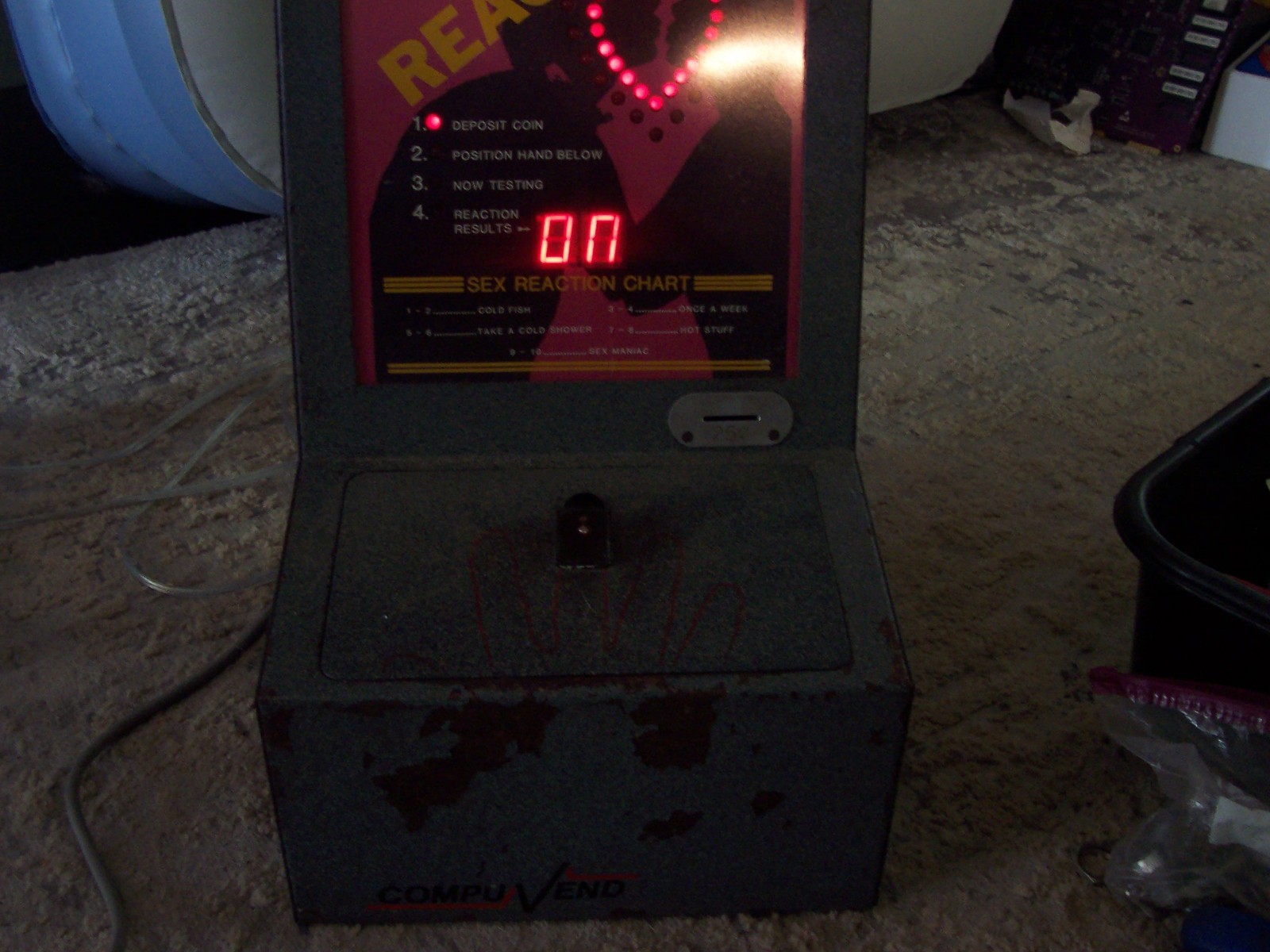 SEX REACTOR Game Arcade .25 Cent – Works PLEASE READ!