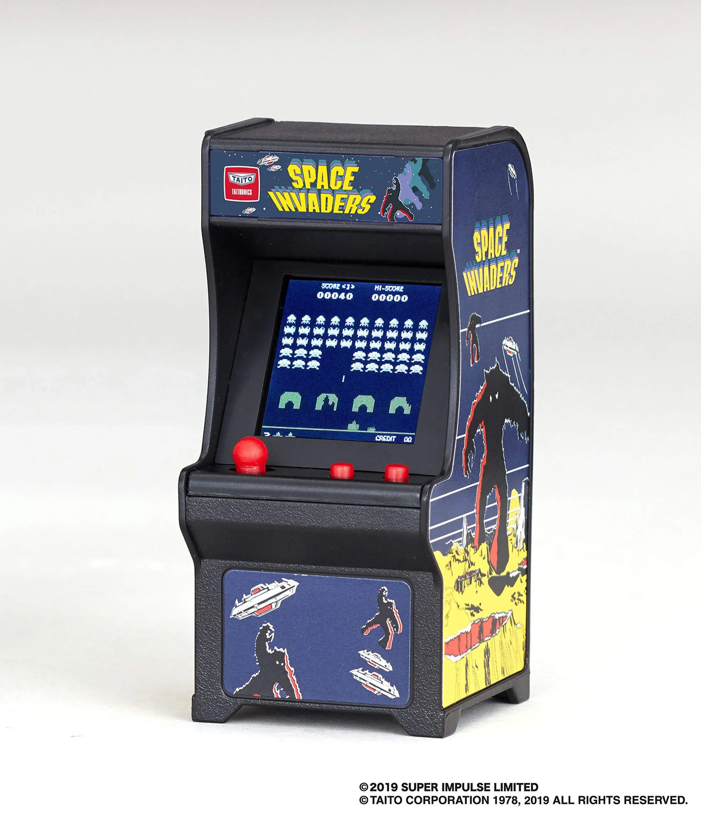 Japan NEW TINY ARCADE Space Invaders Mini Keychain 4580469070470