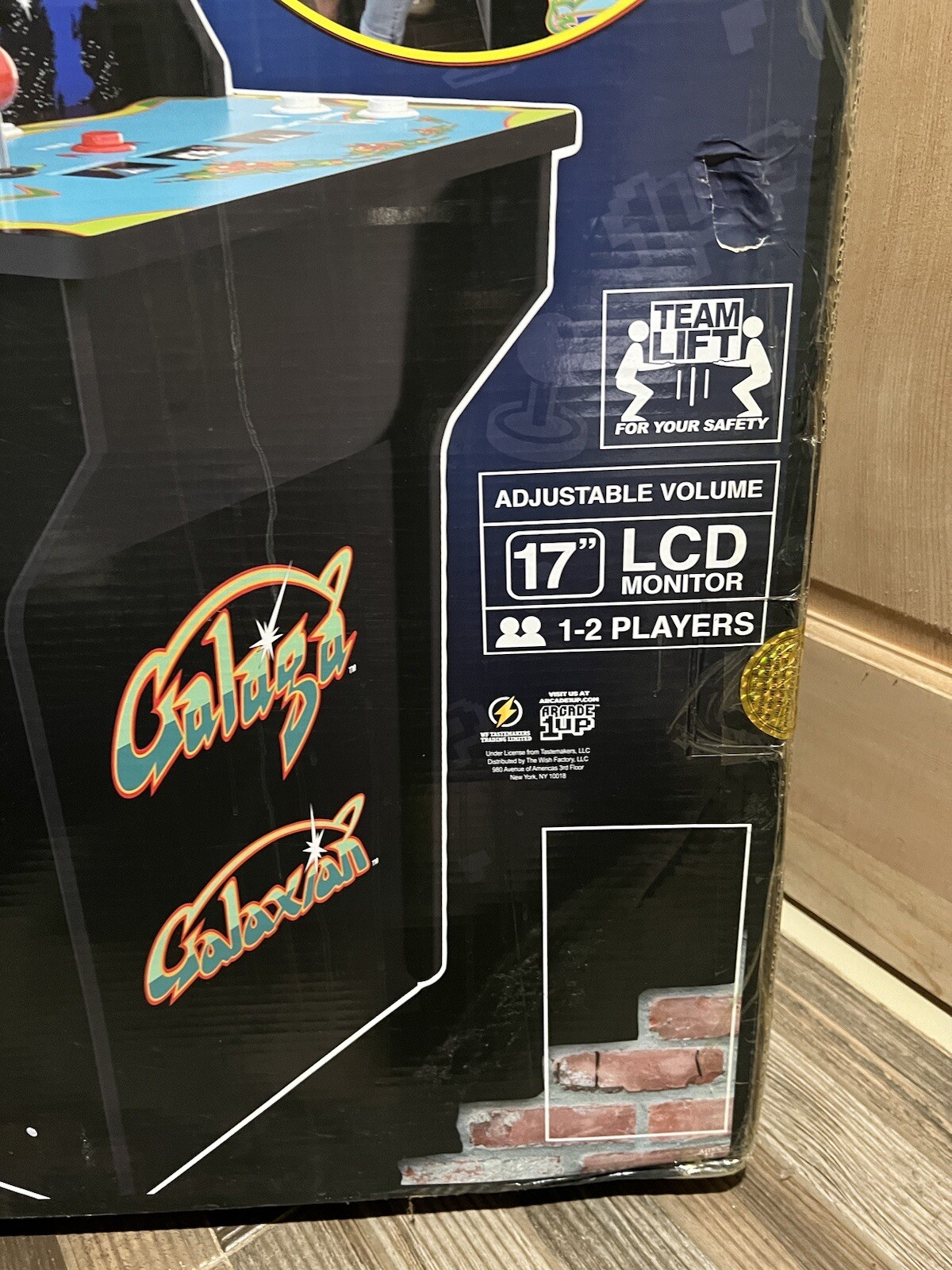 Arcade1Up At Home Arcade Machine Galaga Galaxian Cabinet 2 Games 1-2 Players New