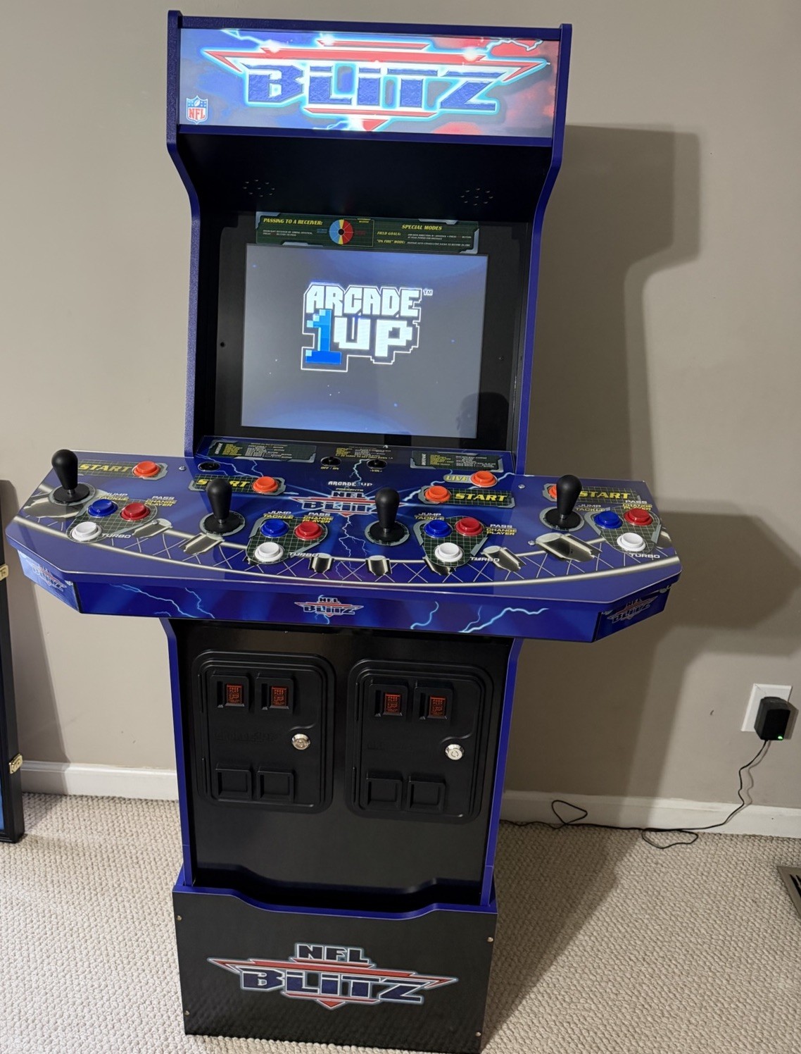 Arcade1Up NFL Blitz With Riser And Stool