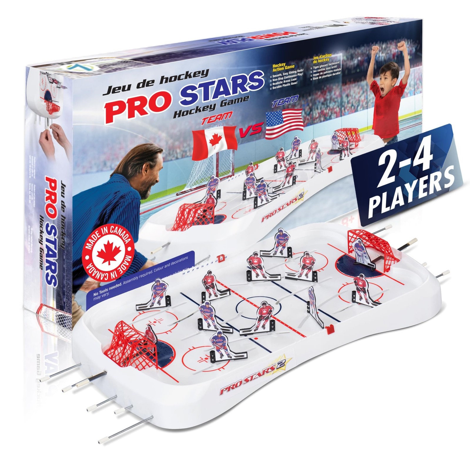 TOP SHELF Pro Stars: Ultimate Table Hockey Game – 28″ x 14″ Arcade Thrills fo…