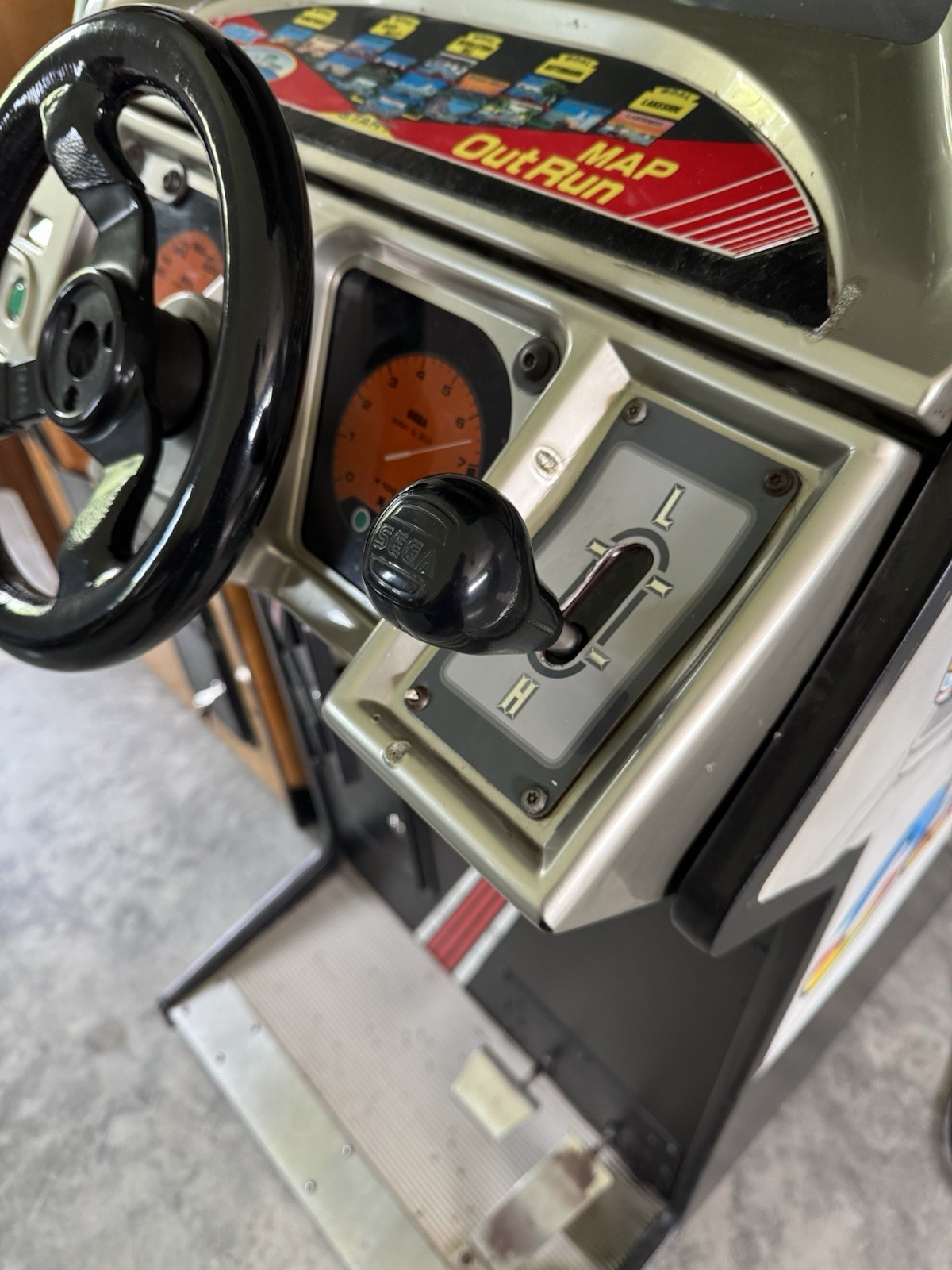SEGA Out Run Original Upright Driving Arcade Racing Cabinet