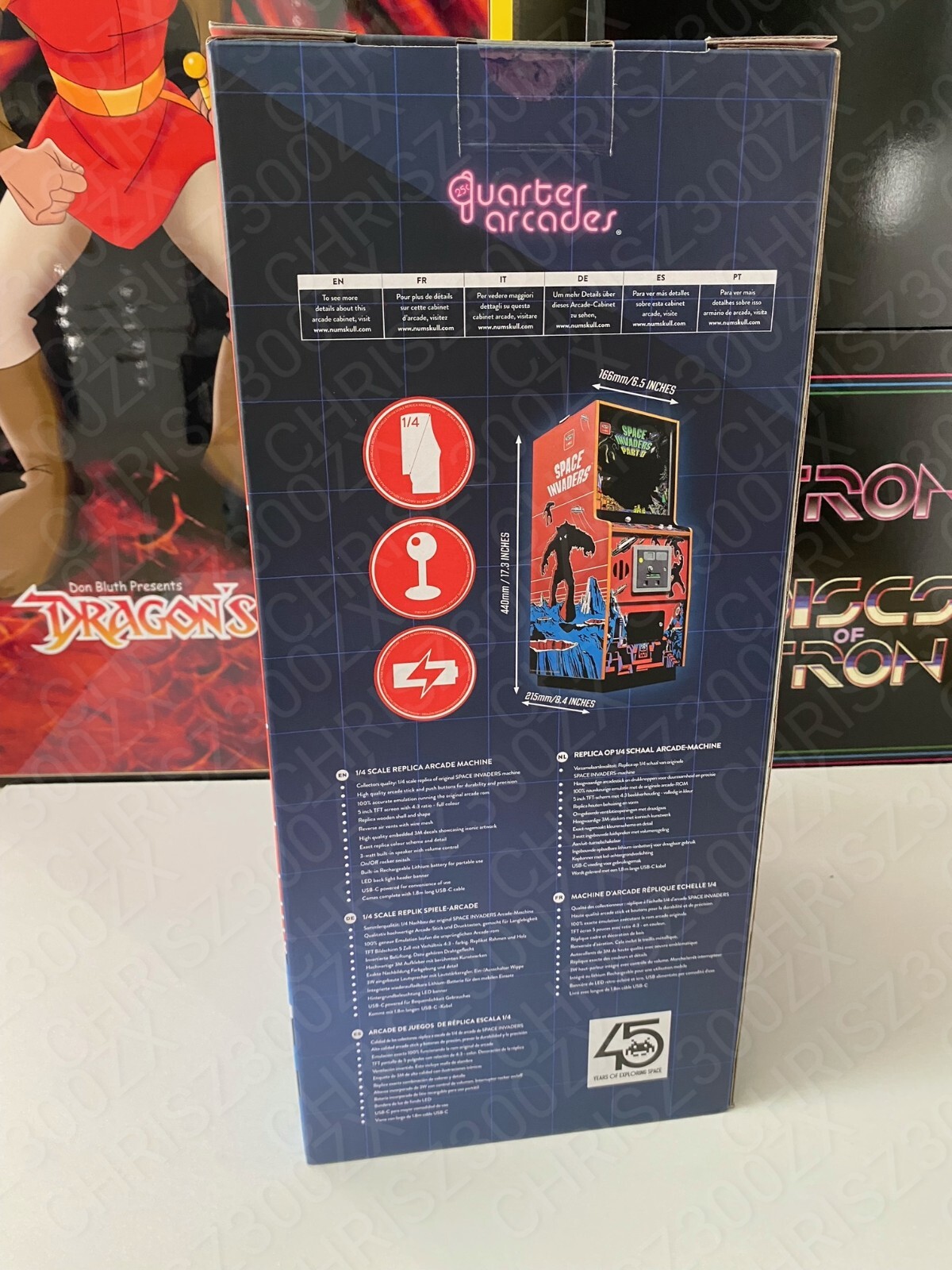 Space Invaders Part II Quarter Size Arcade Cabinet Signed Collector’s Edition