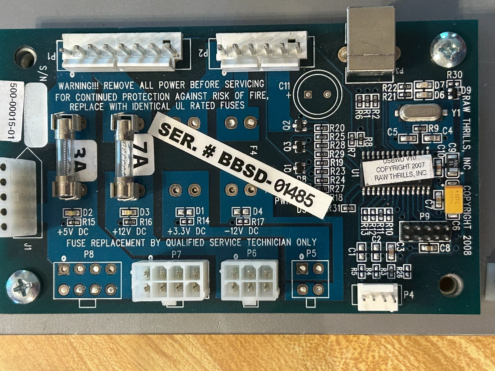 Big Buck World Deluxe arcade i/o,power distribution and subwoofer amp