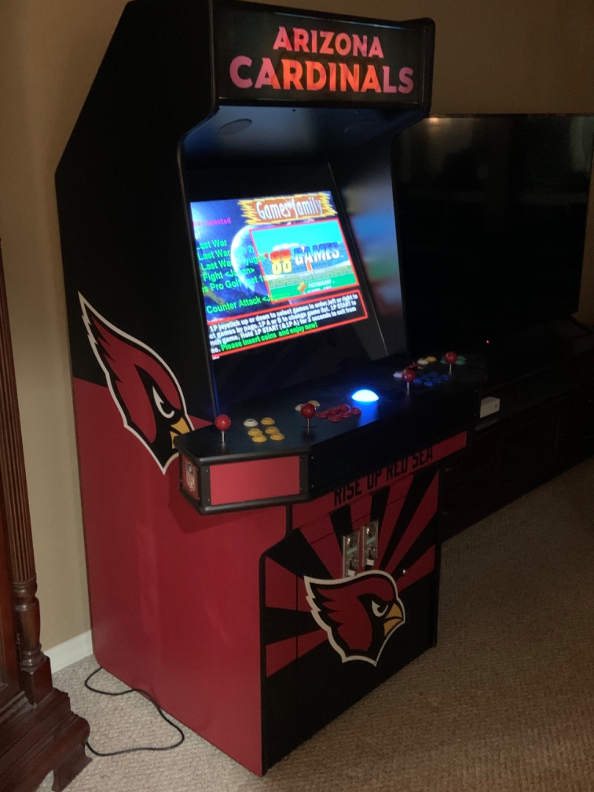 Video Arcade Stand-Up 4-Player Machine