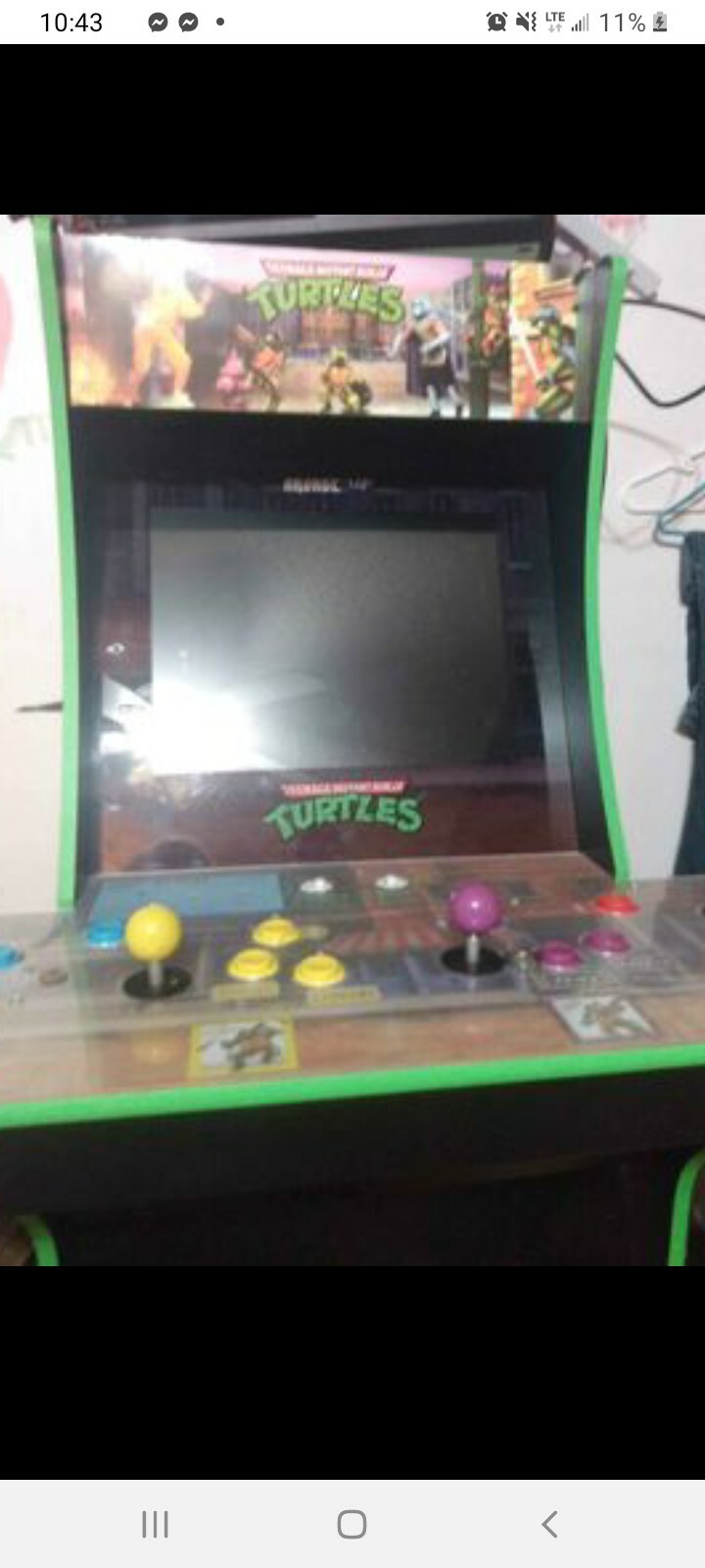 Arcade1Up Teenage Mutant Ninja Turtles Arcade Cabinet Machine with Riser