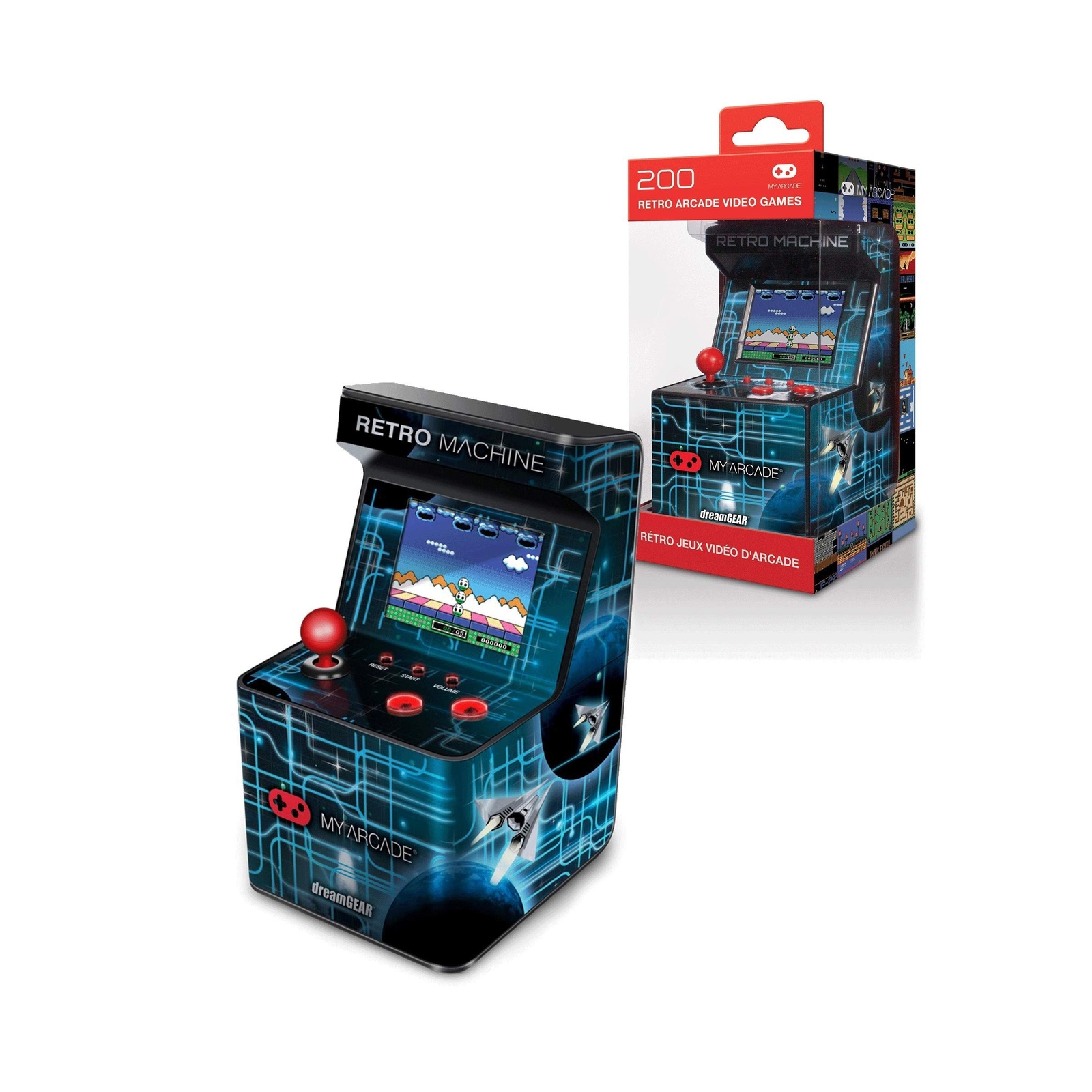 My Arcade Retro Machine Playable Mini Arcade: 200 Retro Style Games Built In,…
