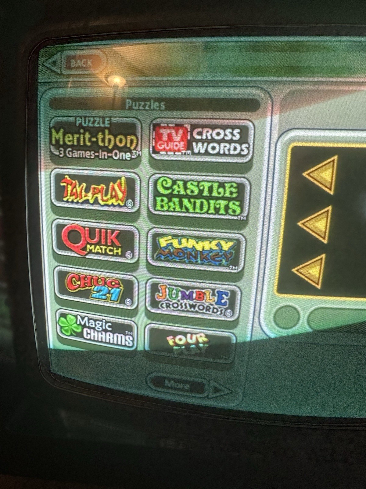 Megatouch Touchscreen Countertop Arcade Gaming Updated Jade Edition